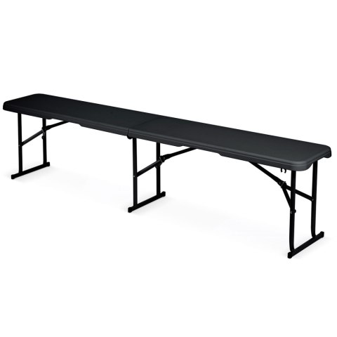 Ławka ogrodowa składana 180 cm Plonos czarna Ławka ogrodowa składana 180 cm Plonos czarna