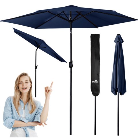 Parasol ogrodowy składany 6 segmentowy 300 cm z pokrowcem Plonos PL-884 Parasol ogrodowy składany 6 segmentowy 300 cm z pokrowcem Plonos PL-884