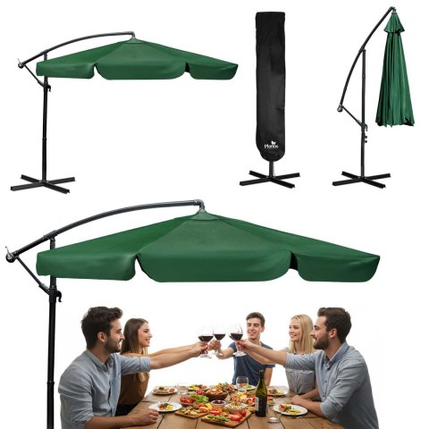 Parasol ogrodowy składany 6 segmentowy 350 cm z pokrowcem Plonos PL-880 Parasol ogrodowy składany 6 segmentowy 350 cm z pokrowcem Plonos PL-880