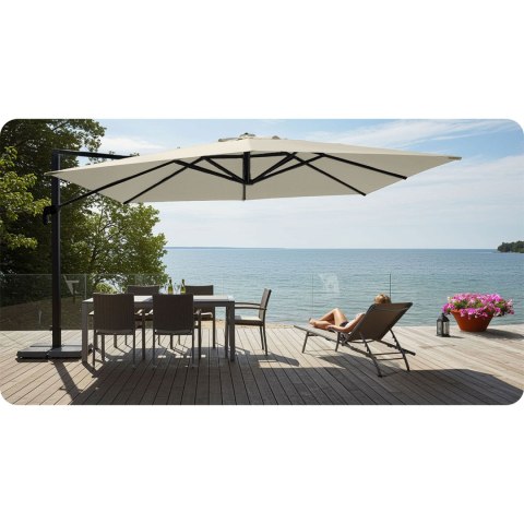Parasol ogrodowy składany 8 segmentowy 420 cm z pokrowcem Plonos PL-883 Parasol ogrodowy składany 8 segmentowy 420 cm z pokrowcem Plonos PL-883