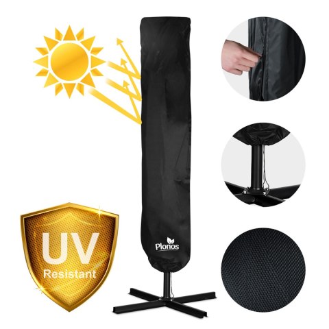 Parasol ogrodowy składany 8 segmentowy 420 cm z pokrowcem Plonos PL-883 Parasol ogrodowy składany 8 segmentowy 420 cm z pokrowcem Plonos PL-883