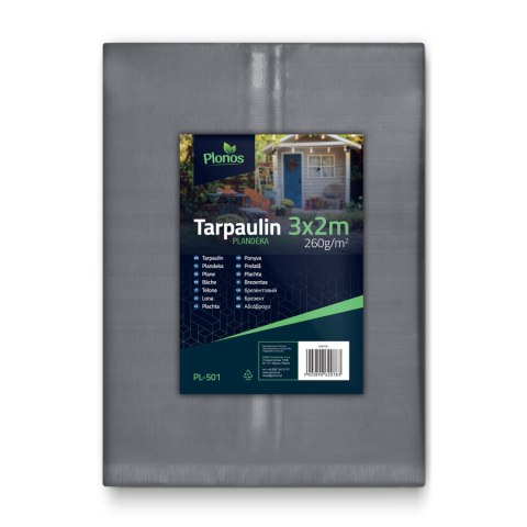 Plandeka 300 x 200 cm 260 g/m2 Plonos PL-501 Plandeka 300 x 200 cm 260 g/m2 Plonos PL-501