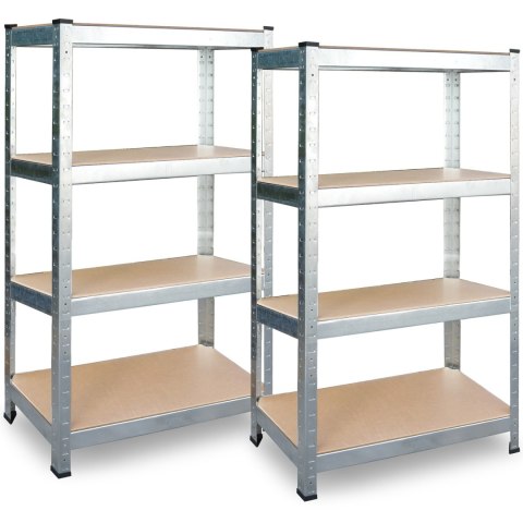 Regał metalowy magazynowy zestaw 2 szt 174 x 80 x 40 cm Plonos PL-701 Regał metalowy magazynowy zestaw 2 szt 174 x 80 x 40 cm Plonos PL-701