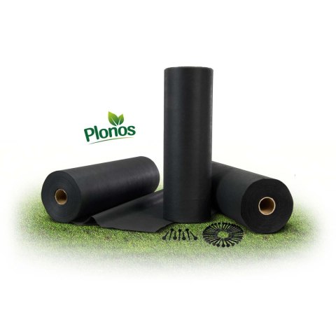 Agrotkanina ogrodowa 1,6 m x 50 m 90 g/m2 + 50 szpilek Plonos - czarna Agrotkanina ogrodowa 1,6 m x 50 m 90 g/m2 + 50 szpilek Plonos - czarna