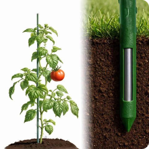 Tyczki do roślin 120 cm Plonos PL-940 zielone 10szt Tyczki do roślin 120 cm Plonos PL-940 zielone 10szt