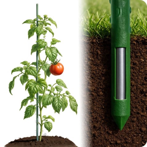 Tyczki do roślin 180 cm Plonos PL-940 zielone 10szt Tyczki do roślin 180 cm Plonos PL-940 zielone 10szt