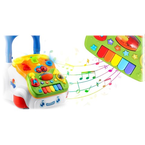 Chodzik edukacyjny z muzyką 2w1 RK-744 Ricokids biały Chodzik edukacyjny z muzyką 2w1 RK-744 Ricokids biały