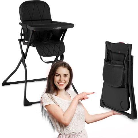 Krzesełko do karmienia Nuco czarny Krzesełko do karmienia Nuco czarny