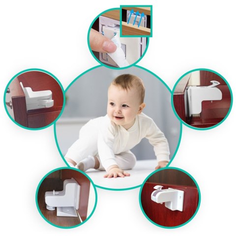 Magnetyczne zabezpieczenie szafek Ricokids 798000 4 szt Magnetyczne zabezpieczenie szafek Ricokids 798000 4 szt
