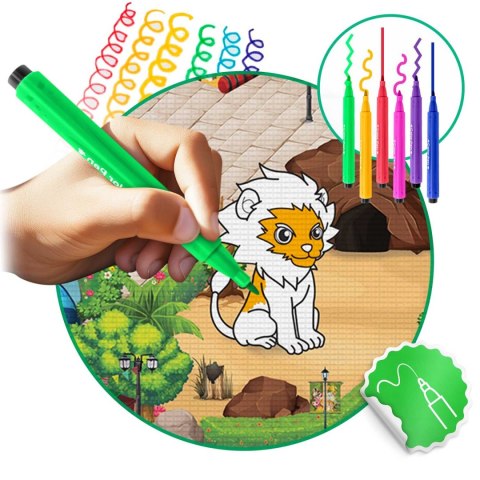 Mata piankowa do kolorowania zwijana 120 x 90 x 0,3 cm Ricokids RK-344 Mata piankowa do kolorowania zwijana 120 x 90 x 0,3 cm Ricokids RK-344