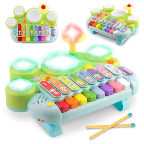 Zabawka edukacyjna cymbałki, Ksylofon i perkusja RK-751 Ricokids Zabawka edukacyjna cymbałki, Ksylofon i perkusja RK-751 Ricokids