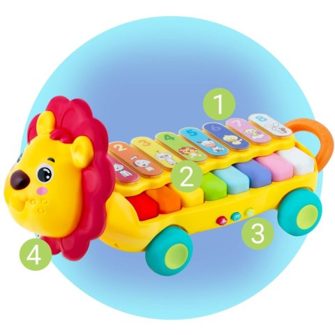 Zabawka edukacyjna cymbałki, Ksylofon lewek RK-740 Ricokids Zabawka edukacyjna cymbałki, Ksylofon lewek RK-740 Ricokids
