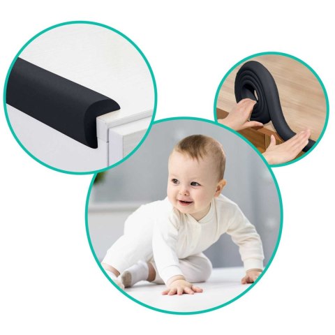 Zabezpieczająca taśma piankowa Ricokids 798701 czarna 2 m Zabezpieczająca taśma piankowa Ricokids 798701 czarna 2 m