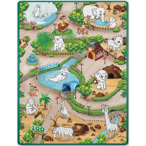 Mata do malowania 90 x 120 cm + markery alkoholowe 80 szt Ricokids Mata do malowania 90 x 120 cm + markery alkoholowe 80 szt Ricokids