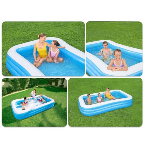 Basen dmuchany rodzinny 305 x 183 x 56 cm 2w1 Bestway 54009 Basen dmuchany rodzinny 305 x 183 x 56 cm 2w1 Bestway 54009