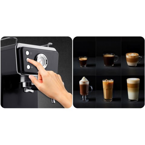 Ekspres do kawy kolbowy 20 bar Berdsen BD-77 czarny Ekspres do kawy kolbowy 20 bar Berdsen BD-77 czarny