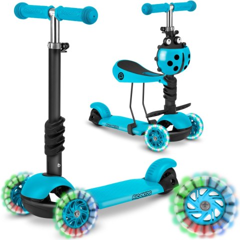 Hulajnoga trójkołowa Ricokids Buggy - turkusowa Hulajnoga trójkołowa Ricokids Buggy - turkusowa