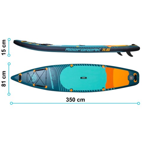 Deska SUP Reefbreak 350 x 81 x 15 cm Neo-Sport 170301 Deska SUP Reefbreak 350 x 81 x 15 cm Neo-Sport 170301