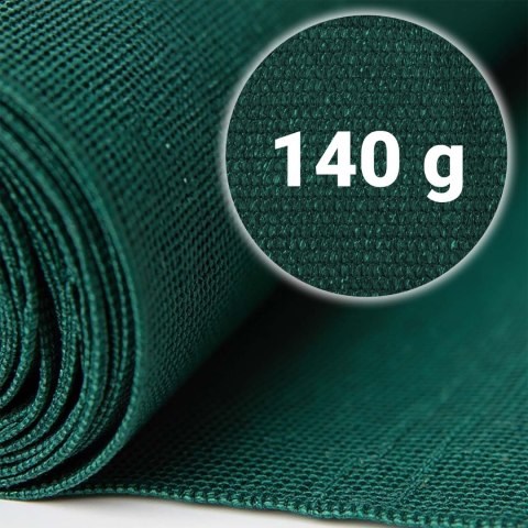 Siatka cieniująca 1,2x25m 140g/m2 + 50 zacisków zielona Siatka cieniująca 1,2x25m 140g/m2 + 50 zacisków zielona