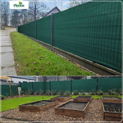 Siatka cieniująca 1,2x25m 140g/m2 + 50 zacisków zielona Siatka cieniująca 1,2x25m 140g/m2 + 50 zacisków zielona