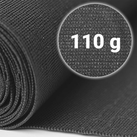 Siatka cieniująca 1,2x50m 110g/m2 + 50 zacisków szara Siatka cieniująca 1,2x50m 110g/m2 + 50 zacisków szara