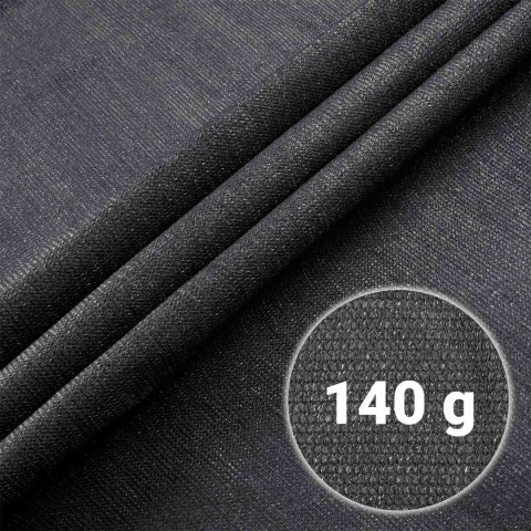 Siatka cieniująca 1,2x50m 140g/m2 + 50 zacisków szara Siatka cieniująca 1,2x50m 140g/m2 + 50 zacisków szara