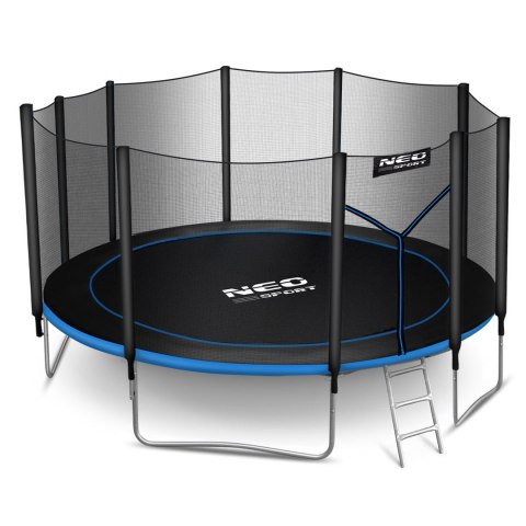 Trampolina ogrodowa 15ft/465cm z siatką zewnętrzną i drabinką Neo-Sport Trampolina ogrodowa 15ft/465cm z siatką zewnętrzną i drabinką Neo-Sport