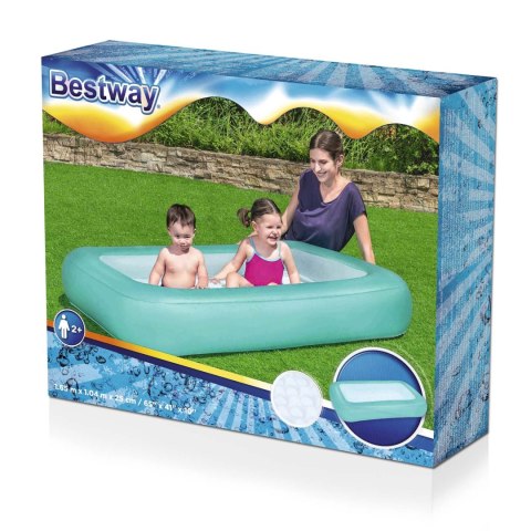 Basen dmuchany 165 x 104 x 25 cm 2 kolory Bestway 51115 niebieski Basen dmuchany 165 x 104 x 25 cm 2 kolory Bestway 51115 niebieski