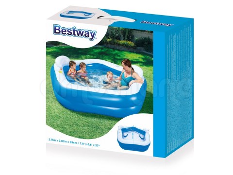 Basen dmuchany pięciokąt 213 x 207 x 69 cm Bestway 54153 Basen dmuchany pięciokąt 213 x 207 x 69 cm Bestway 54153