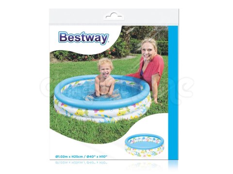 Basenik dla dzieci 102 x 25 cm Bestway 51008 Basenik dla dzieci 102 x 25 cm Bestway 51008