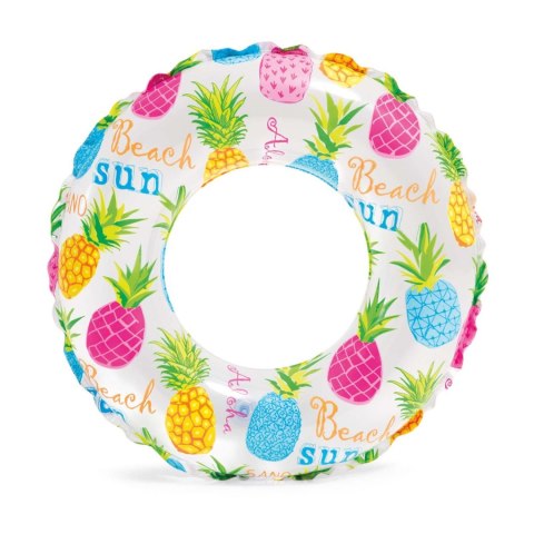 Kółko do pływania z nadrukiem średnica 61 cm INTEX 59241 ananas Kółko do pływania z nadrukiem średnica 61 cm INTEX 59241 ananas