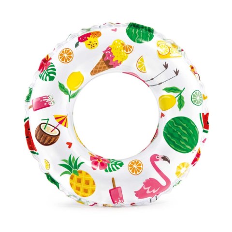 Kółko do pływania z nadrukiem średnica 61 cm INTEX 59241 ananas Kółko do pływania z nadrukiem średnica 61 cm INTEX 59241 ananas