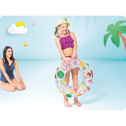 Kółko do pływania z nadrukiem średnica 61 cm INTEX 59241 ananas Kółko do pływania z nadrukiem średnica 61 cm INTEX 59241 ananas