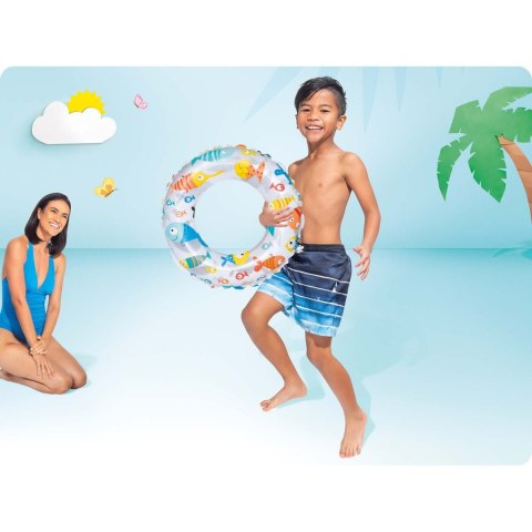 Kółko do pływania z nadrukiem średnica 61 cm INTEX 59241 ananas Kółko do pływania z nadrukiem średnica 61 cm INTEX 59241 ananas