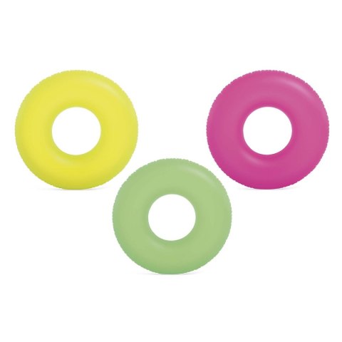 Koło do pływania Neon śr 91 cm - 3 kolory INTEX 59262 zielony Koło do pływania Neon śr 91 cm - 3 kolory INTEX 59262 zielony