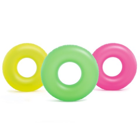 Koło do pływania Neon śr 91 cm - 3 kolory INTEX 59262 zielony Koło do pływania Neon śr 91 cm - 3 kolory INTEX 59262 zielony