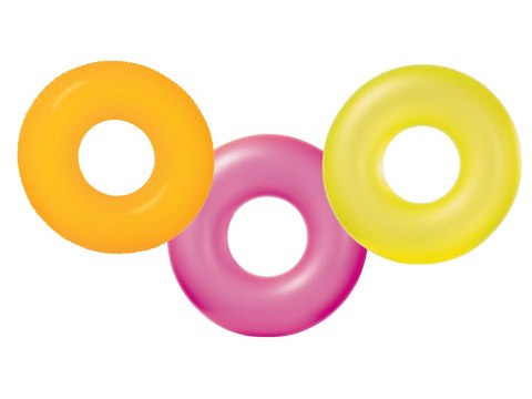 Koło do pływania Neon śr 91 cm - 3 kolory INTEX 59262 zielony Koło do pływania Neon śr 91 cm - 3 kolory INTEX 59262 zielony