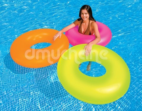 Koło do pływania Neon śr 91 cm - 3 kolory INTEX 59262 zielony Koło do pływania Neon śr 91 cm - 3 kolory INTEX 59262 zielony