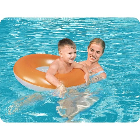 Koło plażowe do pływania dla dzieci 76 cm Bestway 36024 pomarańczowy Koło plażowe do pływania dla dzieci 76 cm Bestway 36024 pomarańczowy