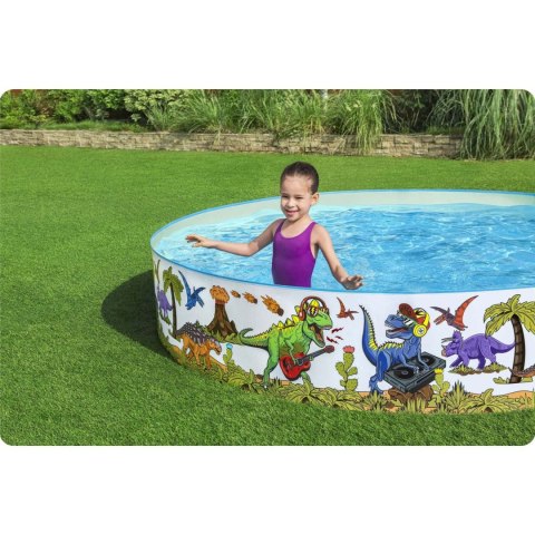 Basen ogrodowy Dinozaury 244x46cm Bestway 55001 Basen ogrodowy Dinozaury 244x46cm Bestway 55001