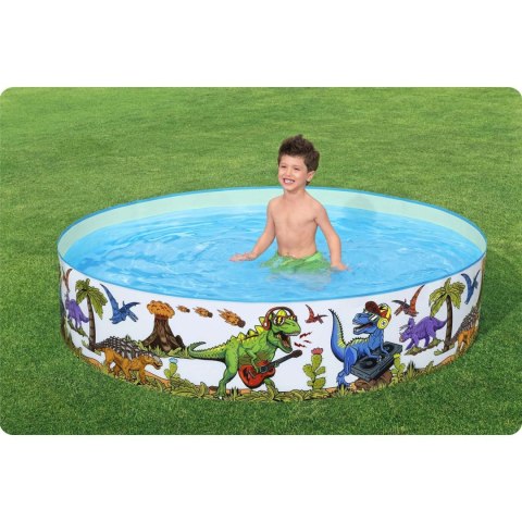 Basen ogrodowy dla dzieci Dinozaur 183 x 38 cm Bestway 55022 Basen ogrodowy dla dzieci Dinozaur 183 x 38 cm Bestway 55022