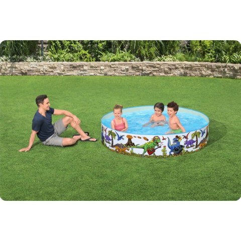 Basen ogrodowy dla dzieci Dinozaur 183 x 38 cm Bestway 55022 Basen ogrodowy dla dzieci Dinozaur 183 x 38 cm Bestway 55022