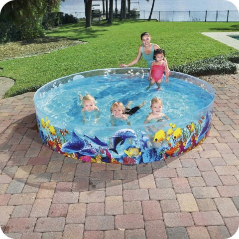 Basen ogrodowy rozporowy dla dzieci 244 x 46 cm Bestway 55031 Basen ogrodowy rozporowy dla dzieci 244 x 46 cm Bestway 55031