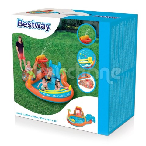 Plac zabaw dmuchany Lava Lagoon 265 x 265 x 104 cm Bestway 53069 Plac zabaw dmuchany Lava Lagoon 265 x 265 x 104 cm Bestway 53069