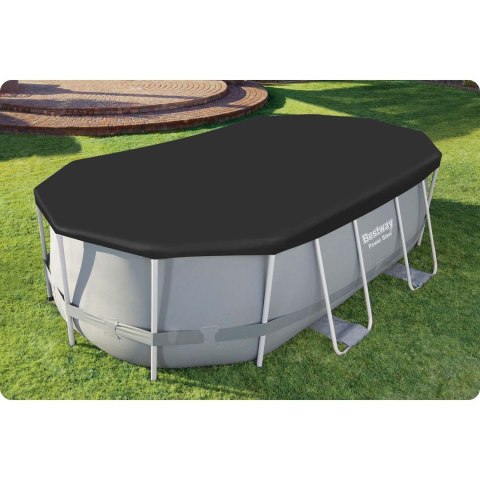 Pokrywa do basenu stelażowego owalnego 427 x 250 x 100 cm Bestway 58425 Pokrywa do basenu stelażowego owalnego 427 x 250 x 100 cm Bestway 58425