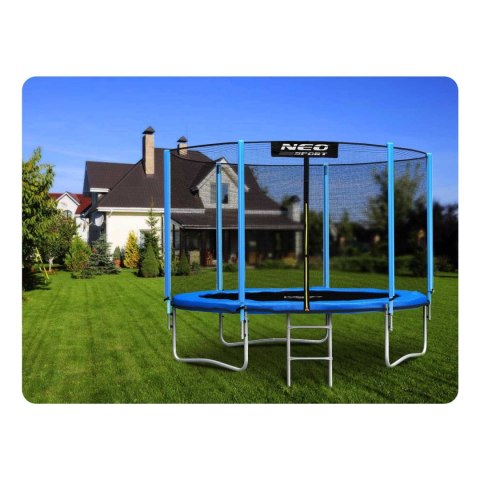 Trampolina ogrodowa 10ft/312cm z siatką zewnętrzną i drabinką Trampolina ogrodowa 10ft/312cm z siatką zewnętrzną i drabinką