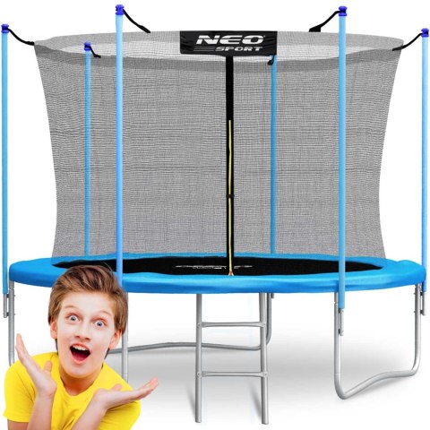 Trampolina ogrodowa 8ft/252cm siatka wewnętrzna i drabinką Trampolina ogrodowa 8ft/252cm siatka wewnętrzna i drabinką