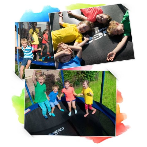 Trampolina ogrodowa 8ft/252cm siatka wewnętrzna i drabinką Trampolina ogrodowa 8ft/252cm siatka wewnętrzna i drabinką