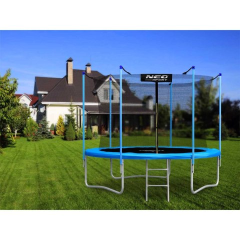Trampolina ogrodowa 8ft/252cm siatka wewnętrzna i drabinką Trampolina ogrodowa 8ft/252cm siatka wewnętrzna i drabinką