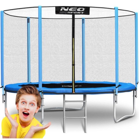 Trampolina ogrodowa 8ft/252cm siatka zewnętrzna i drabinką Trampolina ogrodowa 8ft/252cm siatka zewnętrzna i drabinką